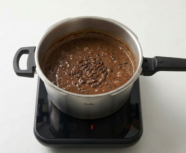 Dal Bukhara: urad negro cocinado a fuego lento con tomate, mantequilla y nata