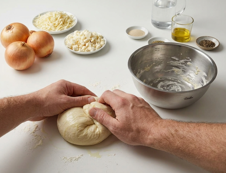 Fugazzeta argentina: la pizza rellena de queso y cubierta de cebolla