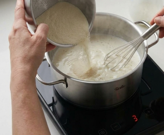 Galatopita griega sin filo, el pastel de leche de Mani