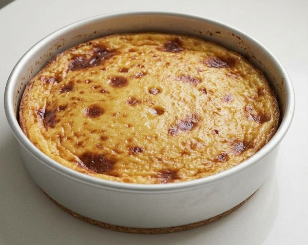 Galatopita griega sin filo, el pastel de leche de Mani