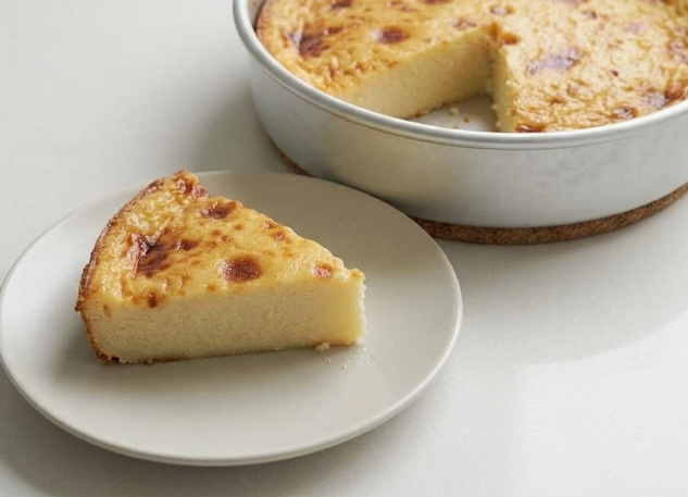 Galatopita griega sin filo, el pastel de leche de Mani