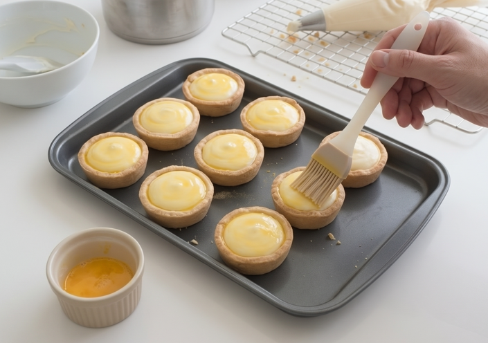Hokkaido cheese tart. Tartaletas japonesas de queso cremoso