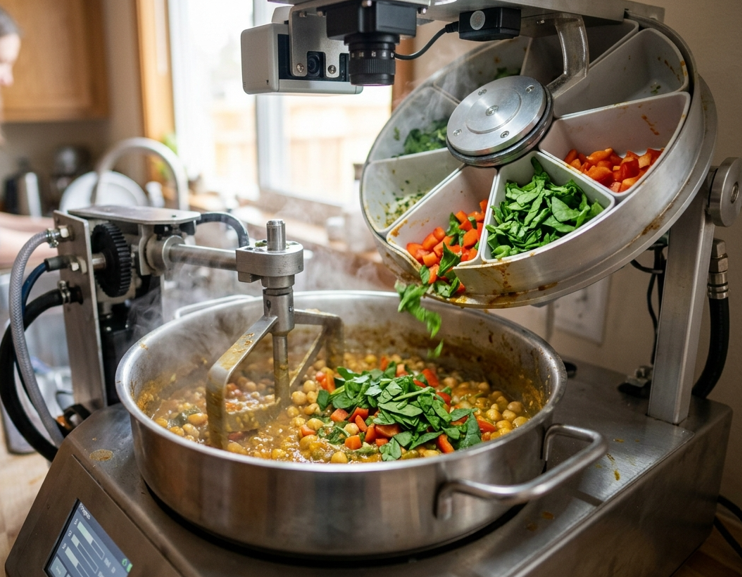 Inteligencia artificial en la cocina: hornos, placas y robots que empiezan a decidir por nosotros