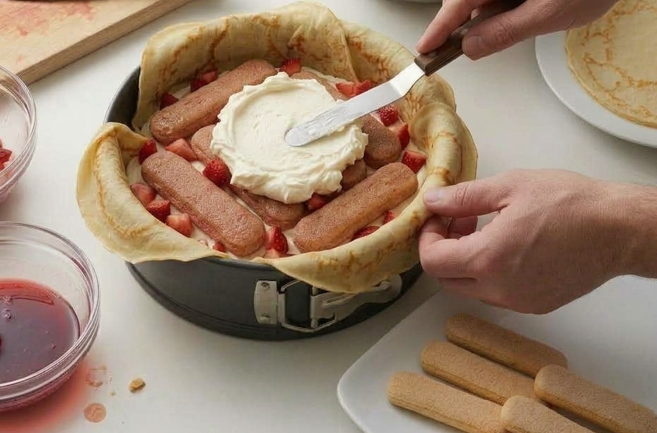 Le Courchevel crepe cake, la tarta francesa envuelta en crepes