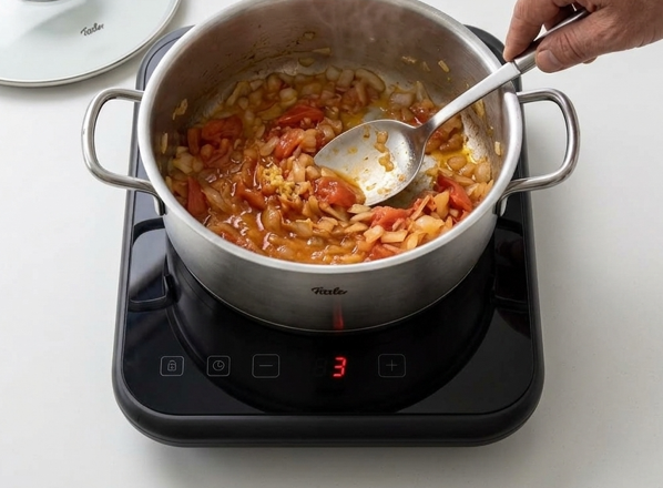 Masoor dal con tadka de ajo y comino: lentejas rojas al estilo indio