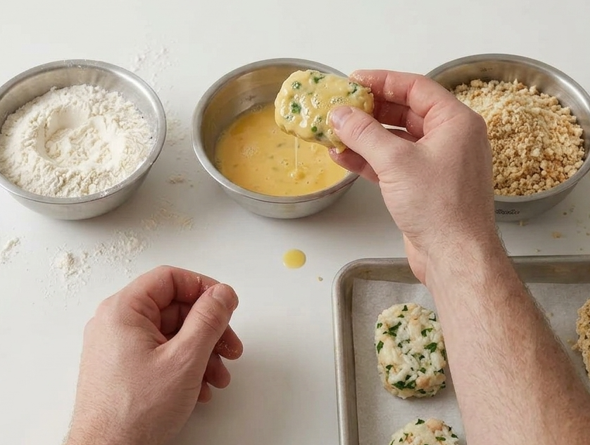 Nuggets marineros de pescado y arroz