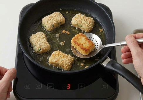 Nuggets marineros de pescado y arroz