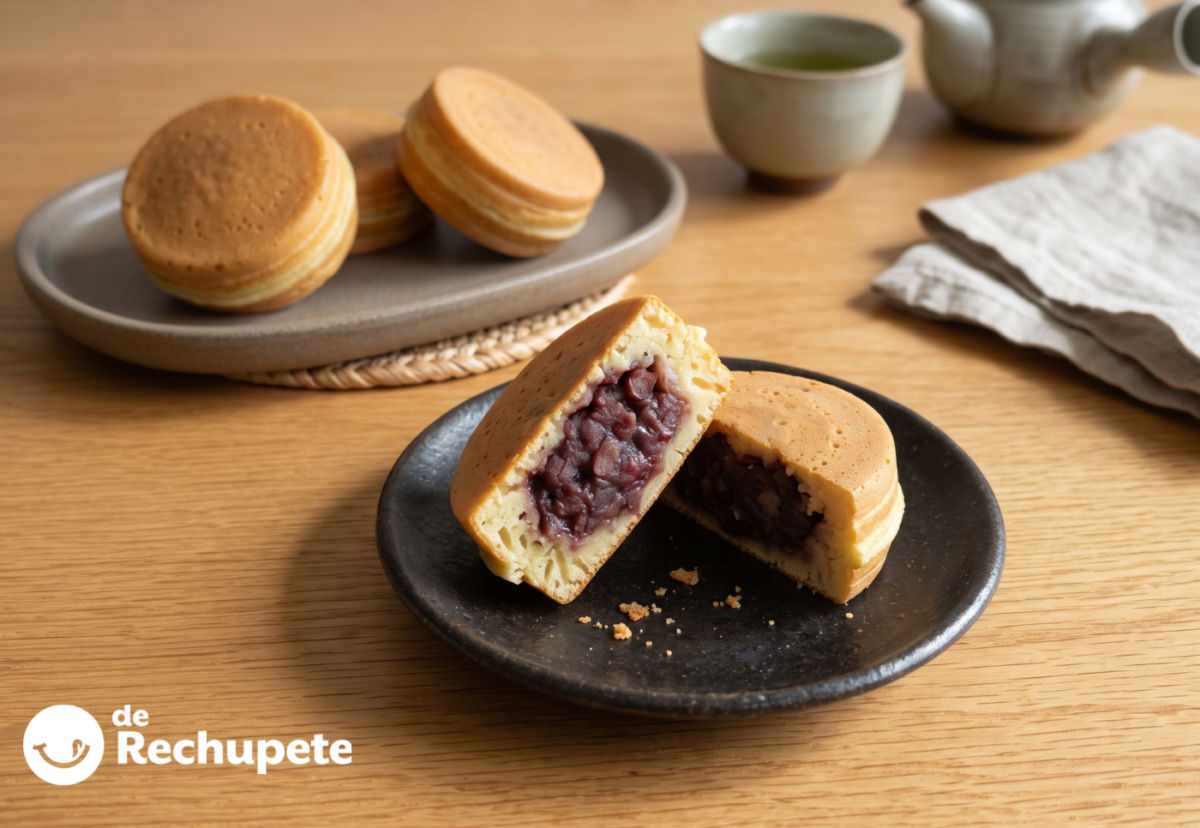 Obanyaki japonés (imagawayaki), pastelitos rellenos de anko