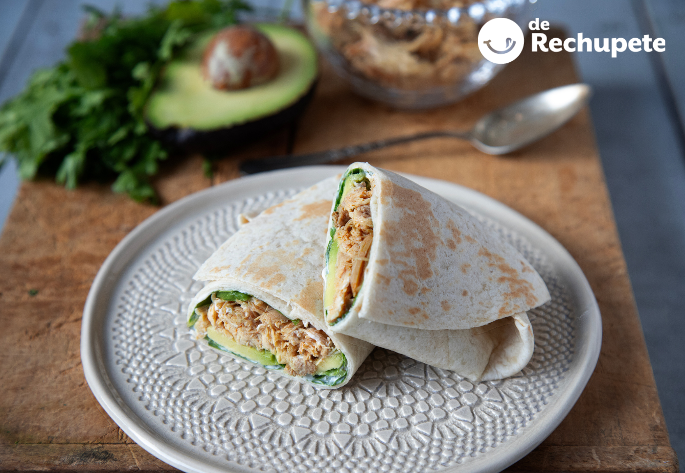 Pollo en olla exprés para wraps o ensaladas