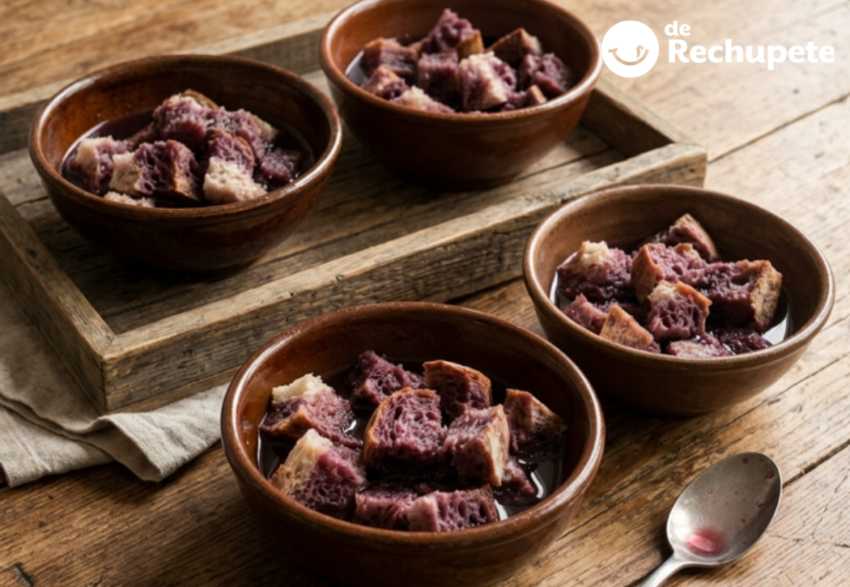 Sopas de burro cansado: pan, vino tinto y azúcar en un dulce gallego