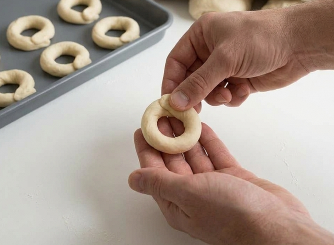 Taralli: rosquillas italianas saladas con solo 4 ingredientes