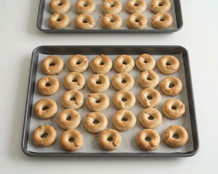Taralli: rosquillas italianas saladas con solo 4 ingredientes
