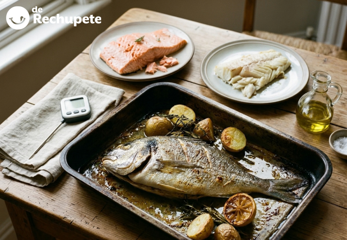 Pescado al horno: tiempos, temperaturas, calorías y qué variedad elegir