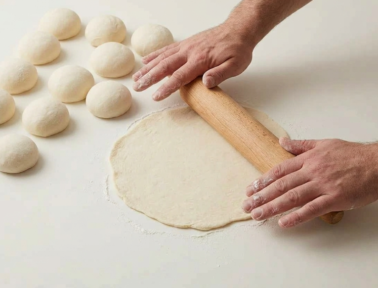 Tortillas de trigo caseras, finas y flexibles para tacos, fajitas y burritos