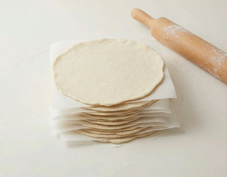 Tortillas de trigo caseras, finas y flexibles para tacos, fajitas y burritos