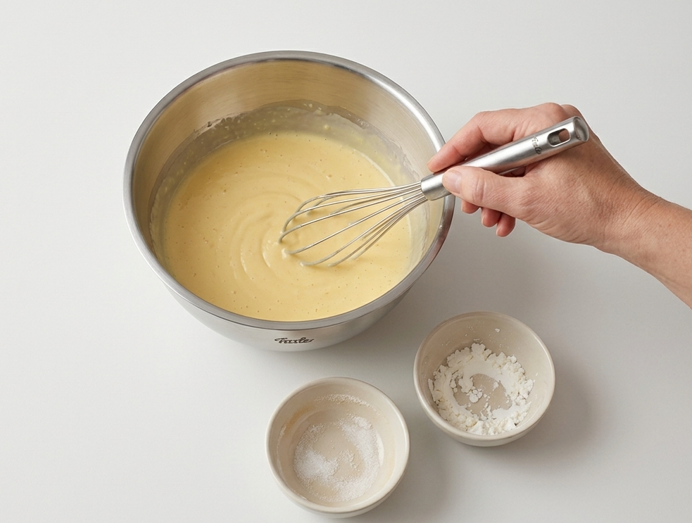 Xuxos de crema. Masa hojaldrada, frita y rellena de crema pastelera