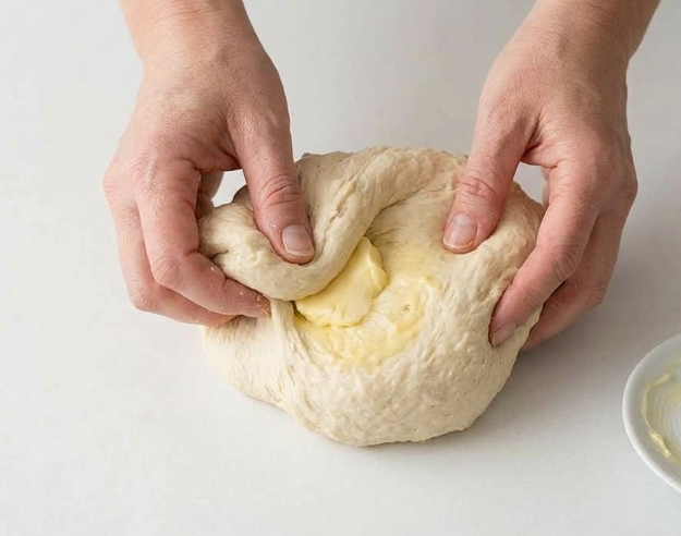 Xuxos de crema. Masa hojaldrada, frita y rellena de crema pastelera