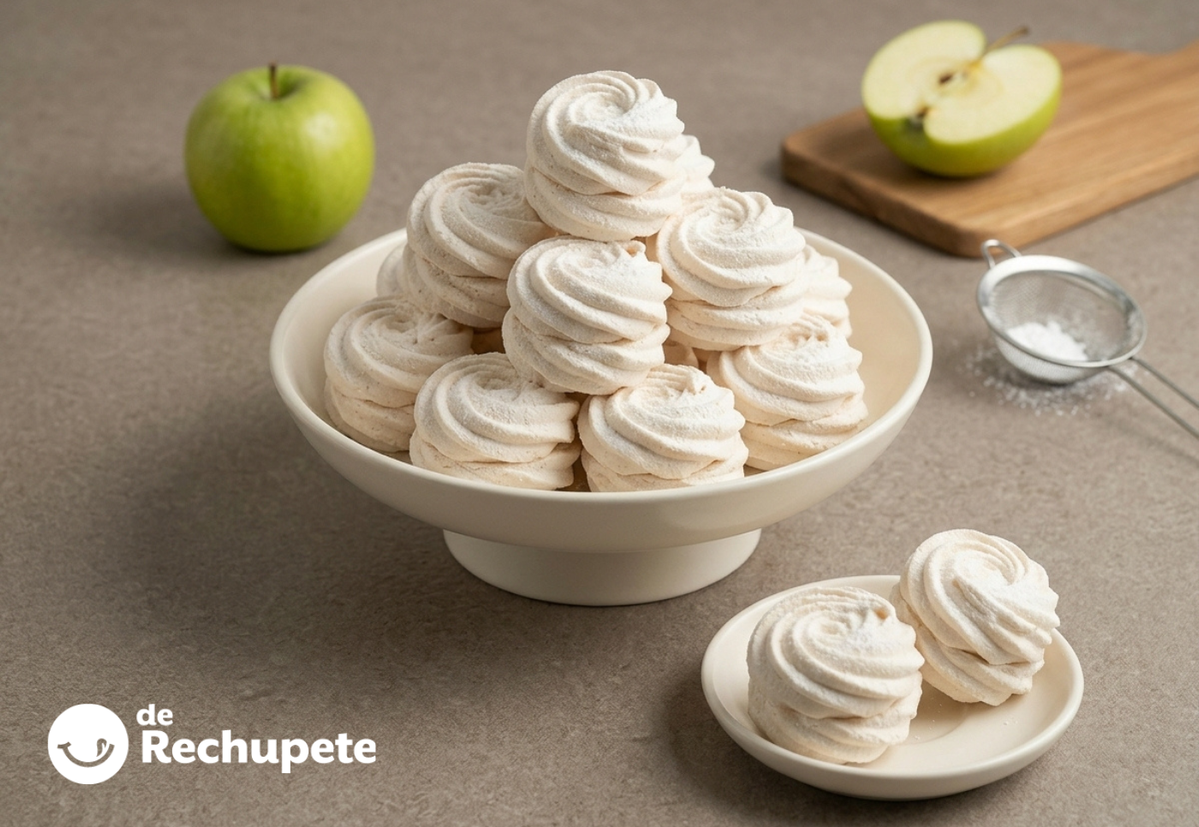 Zefir de manzana, el dulce de Europa del Este con agar-agar
