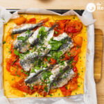 Torta de pimientos y sardinas con pimentón de la Vera