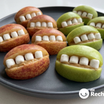 Bocas de monstruo de manzana para Halloween