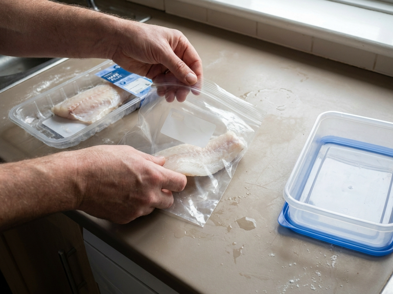 ¿Se puede congelar el pescado en la bandeja del supermercado?