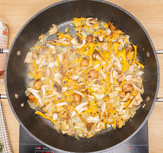 Fideuá de setas. Receta especial para el otoño