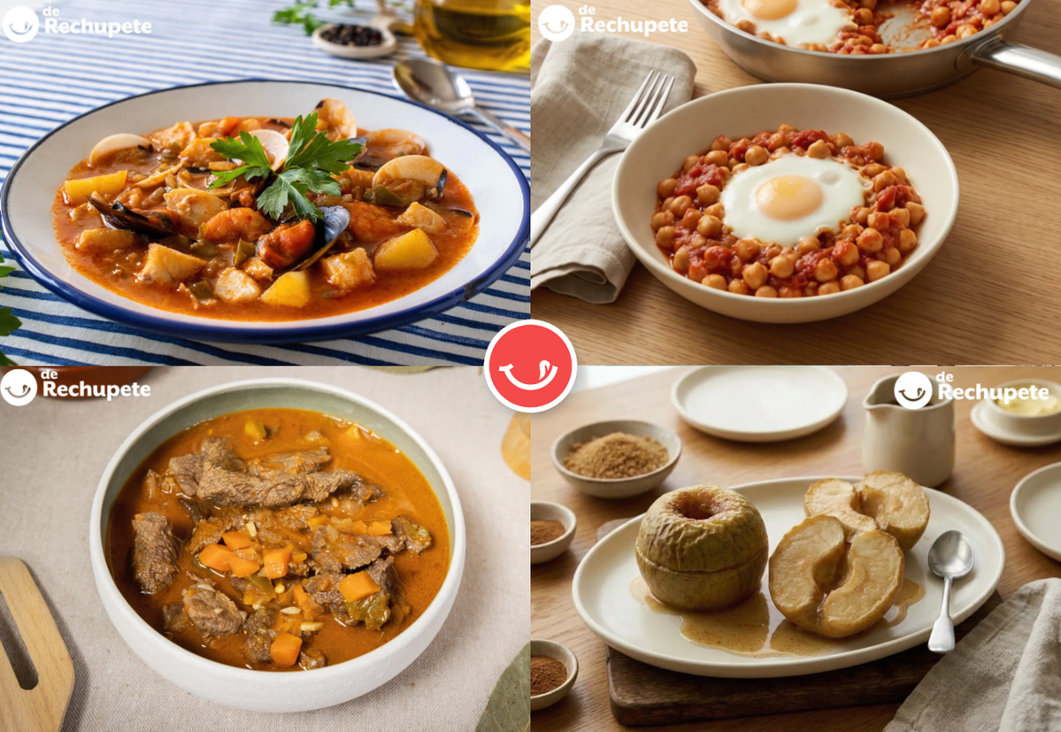 Menú semanal del  al  de octubre, una semana entre calabaza asada, pescado, guisos y cenas para no complicarse