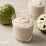 Mousse de chirimoya sin huevo, cremosa y aireada