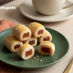 Panellets de membrillo o codonyat, mazapán relleno para la Castanyada