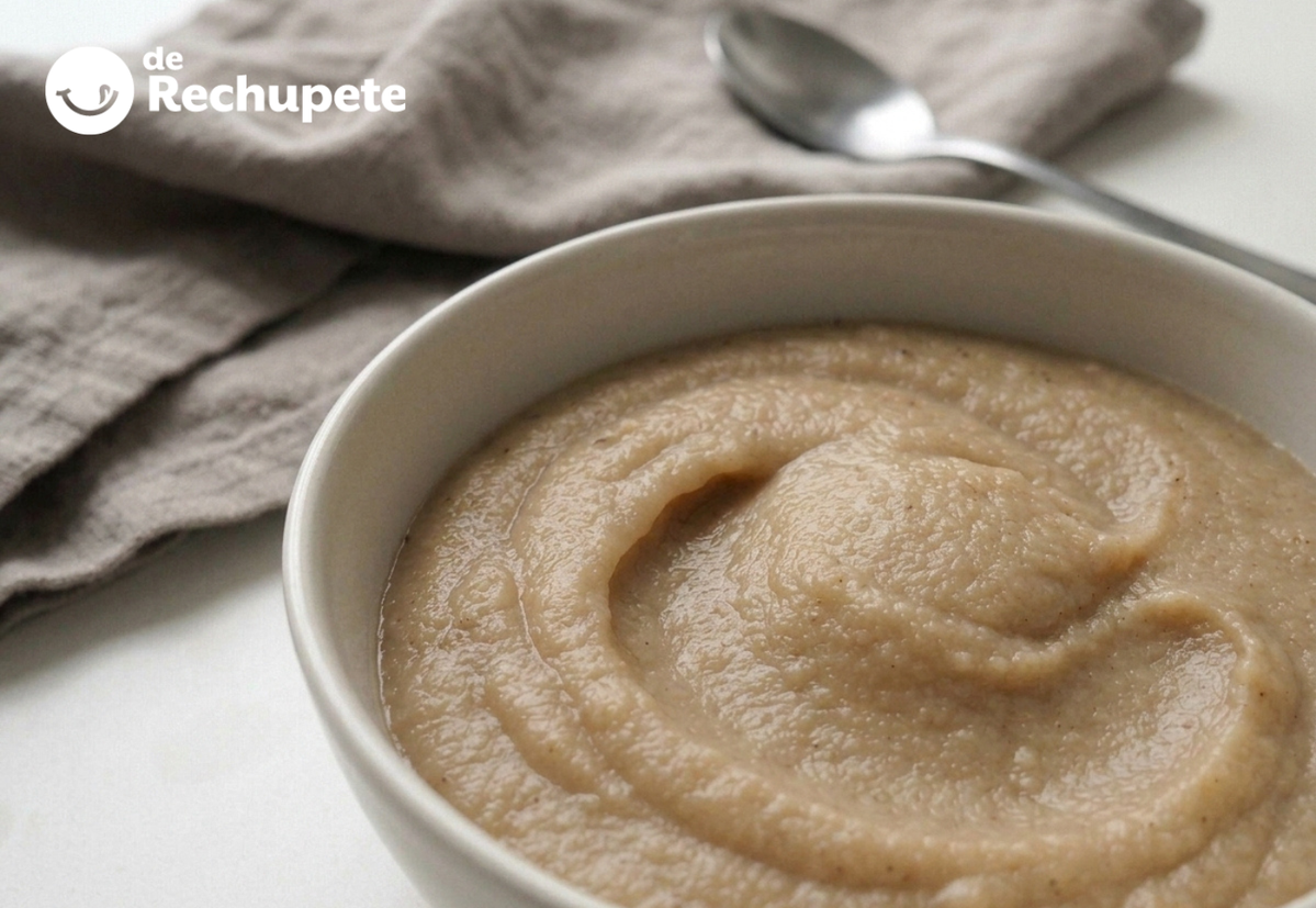 Puré de castañas salado. Guarnición cremosa para carnes y asados