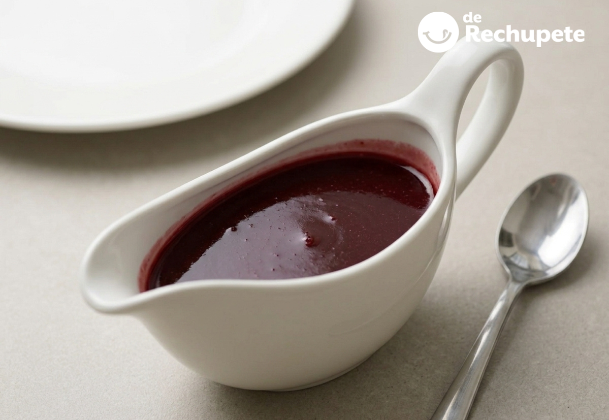 Salsa de granada para carnes, agridulce y con vino tinto