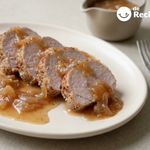 Solomillo de cerdo con salsa de membrillo, jugoso y agridulce