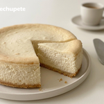 Tarta de queso y chirimoya al horno, cremosa y suave